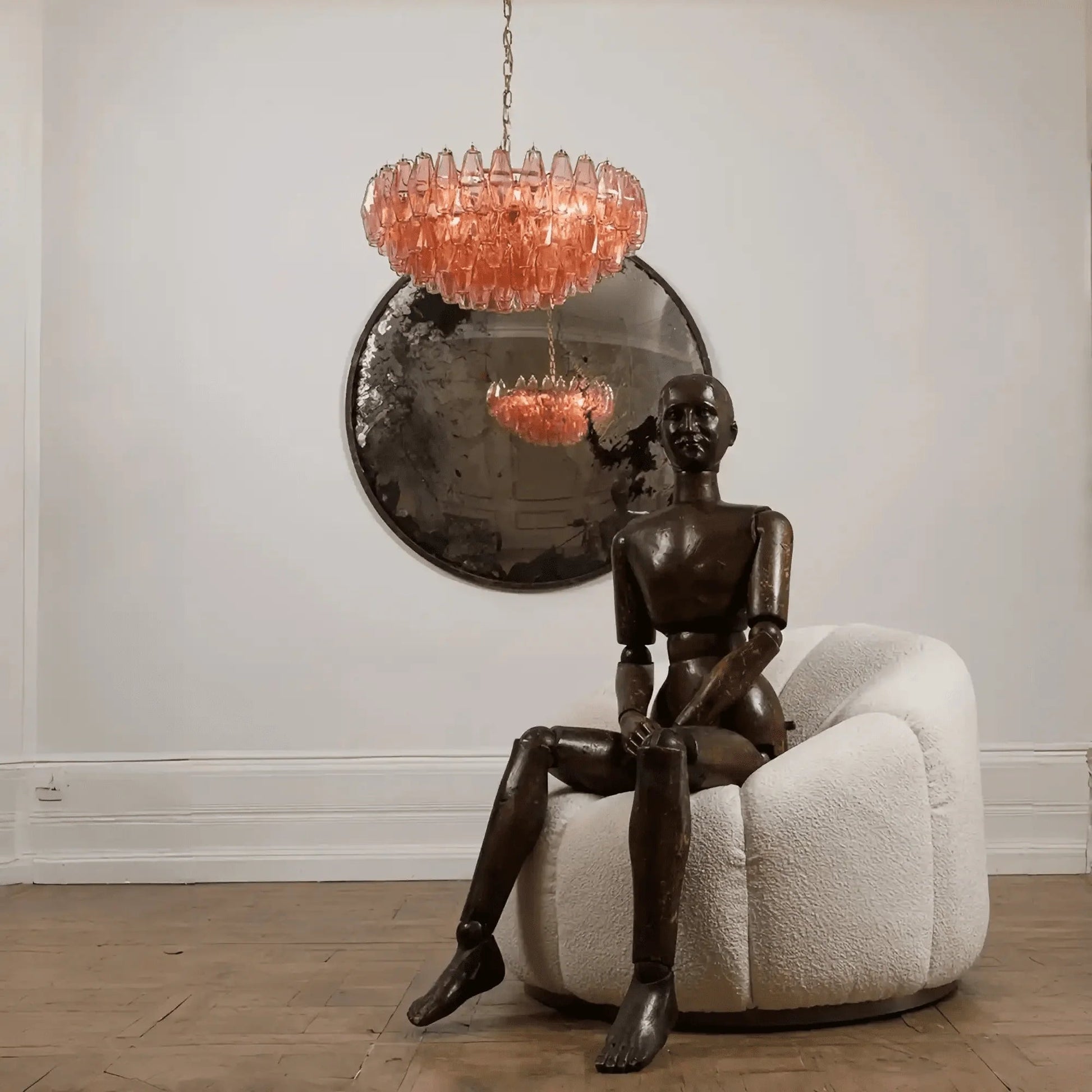 Hand Blown Tier Glass Large Murano Chandelier 24"31"40" - GILDLAMPS