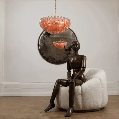 Hand Blown Tier Glass Large Murano Chandelier 24"31"40" - GILDLAMPS