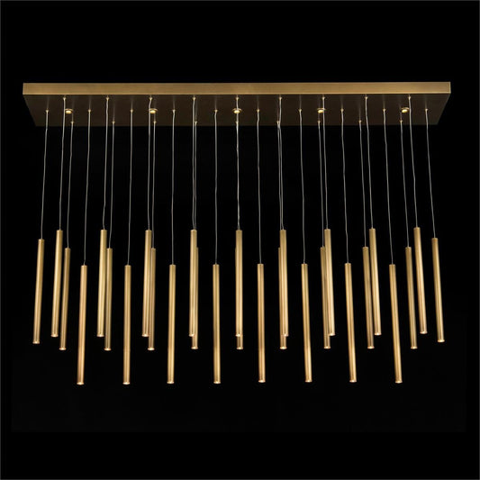 Hans Horizontal Thirty - Five - Light Brass Chandelier - GILDLAMPS
