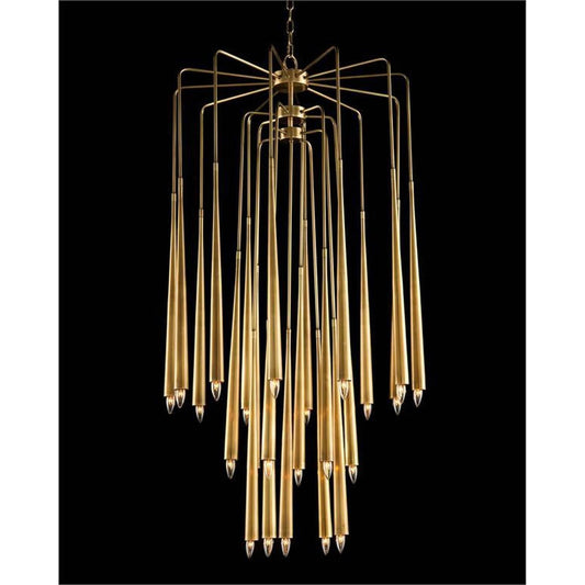 Hans Twenty - Three - Light Brass Chandelier - GILDLAMPS
