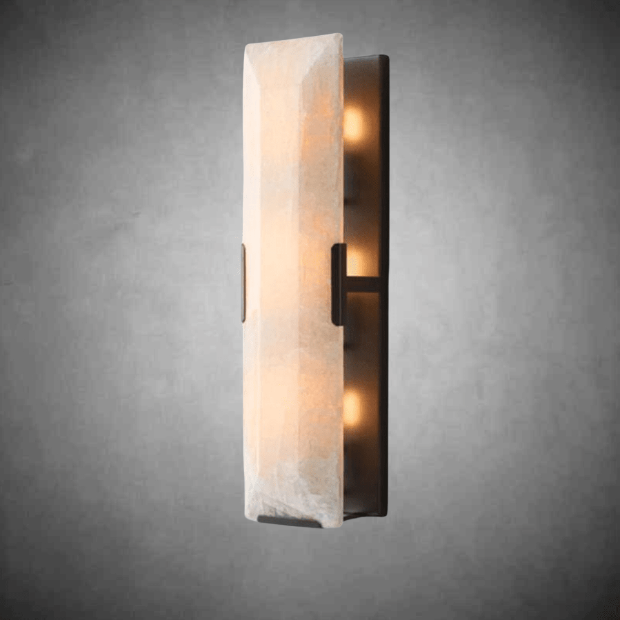 Harlew Calcite Linear Sconce - GILDLAMPS