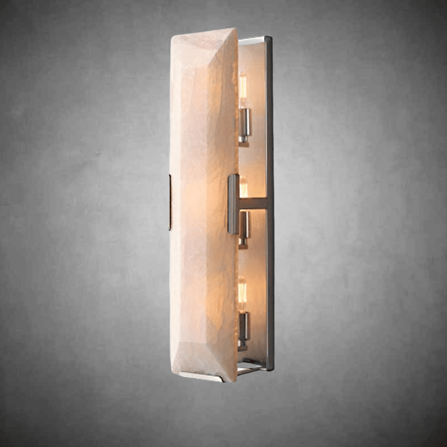 Harlew Calcite Linear Sconce - GILDLAMPS