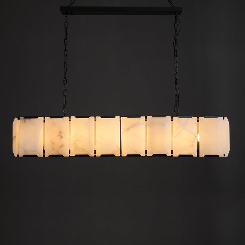 Harlew Calcite Rectangular Chandelier 42"54''62''74'' - GILDLAMPS