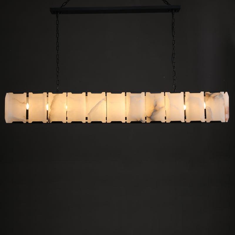 Harlew Calcite Rectangular Chandelier 42"54''62''74'' - GILDLAMPS