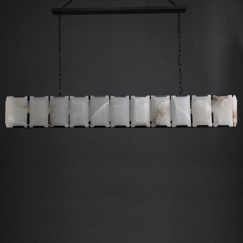 Harlew Calcite Rectangular Chandelier 42"54''62''74'' - GILDLAMPS