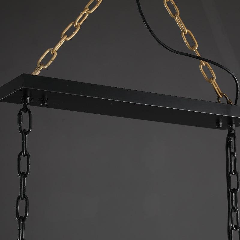 Harlew Calcite Rectangular Chandelier 42"54''62''74'' - GILDLAMPS