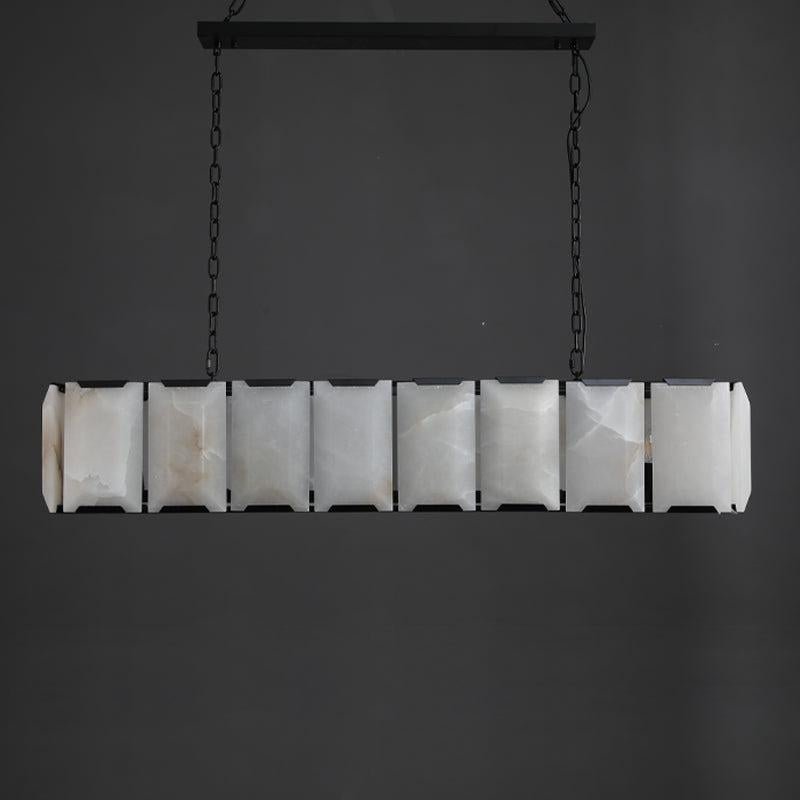 Harlew Calcite Rectangular Chandelier 42"54''62''74'' - GILDLAMPS