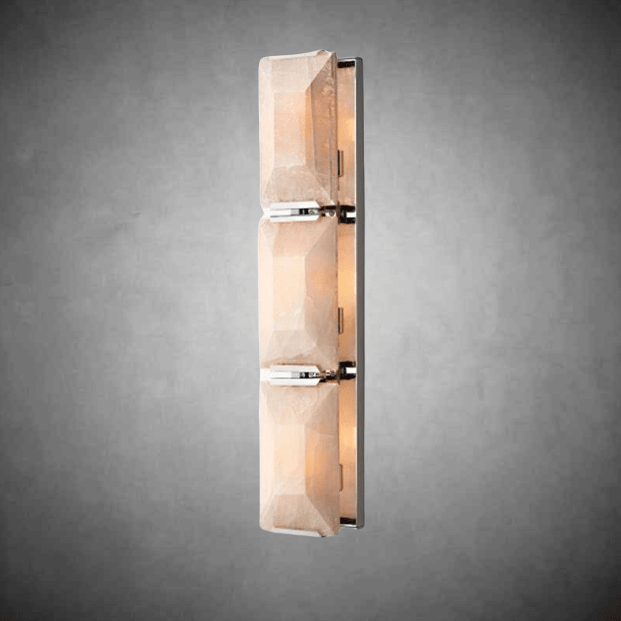 Harlew Calcite Triple Wall Sconce - GILDLAMPS