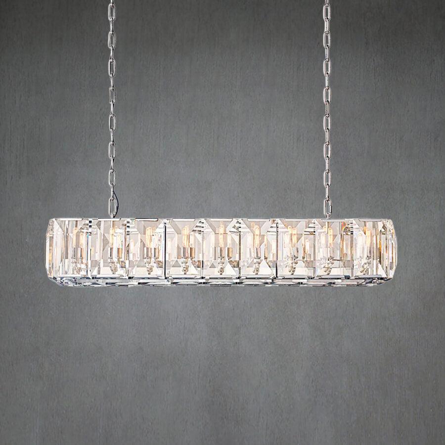 Harlew Crystal Rectangular Chandelier42''54''62''74" - GILDLAMPS