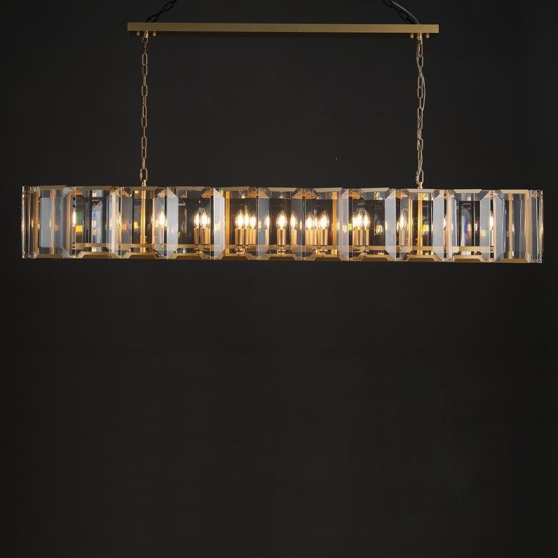 Harlew Crystal Rectangular Chandelier42''54''62''74" - GILDLAMPS