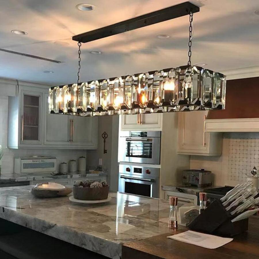 Harlew Crystal Rectangular Chandelier42''54''62''74" - GILDLAMPS
