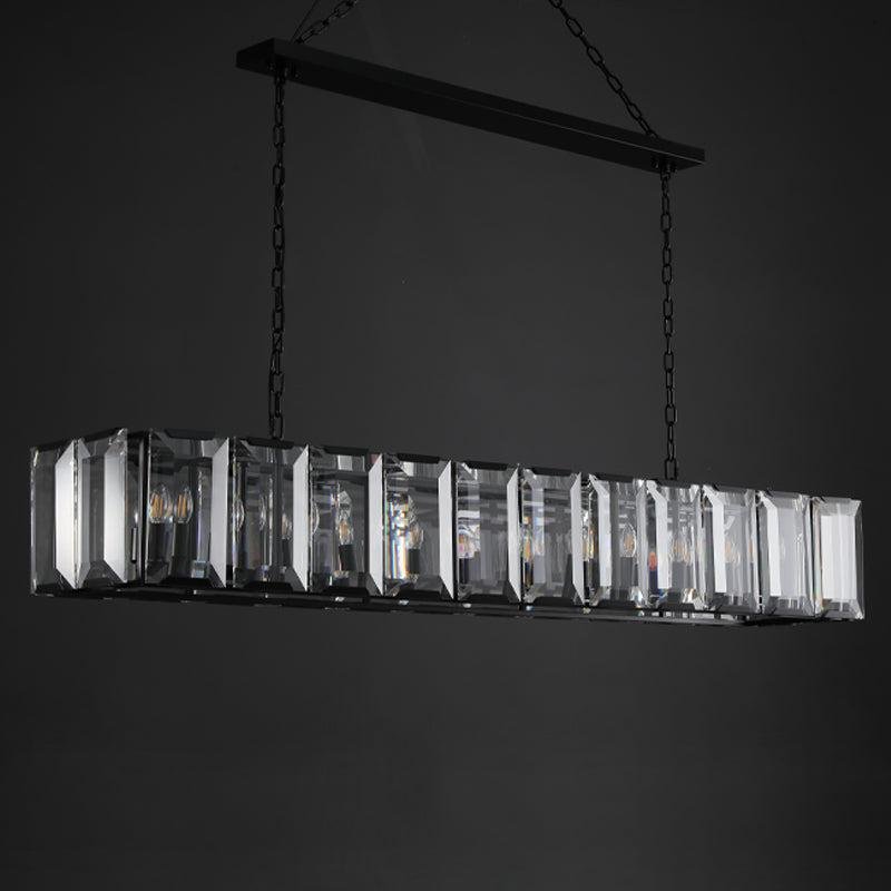 Harlew Crystal Rectangular Chandelier42''54''62''74" - GILDLAMPS