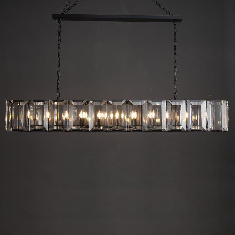 Harlew Crystal Rectangular Chandelier42''54''62''74" - GILDLAMPS