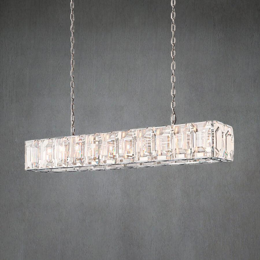 Harlew Crystal Rectangular Chandelier42''54''62''74" - GILDLAMPS