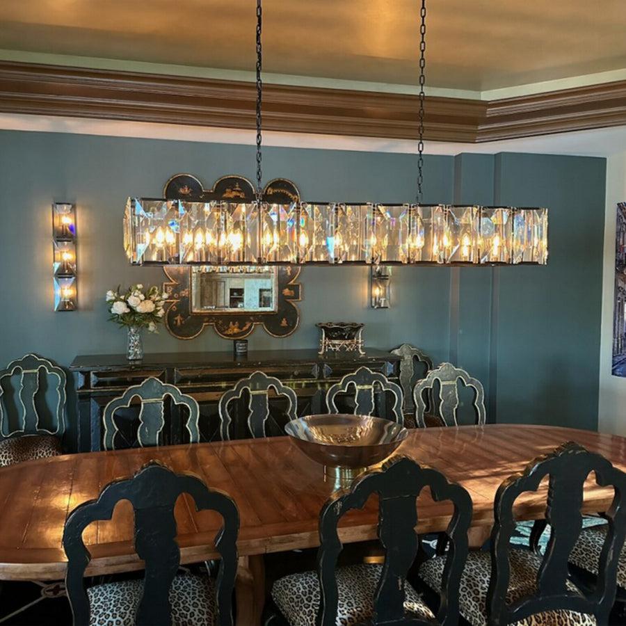 Harlew Crystal Rectangular Chandelier42''54''62''74" - GILDLAMPS