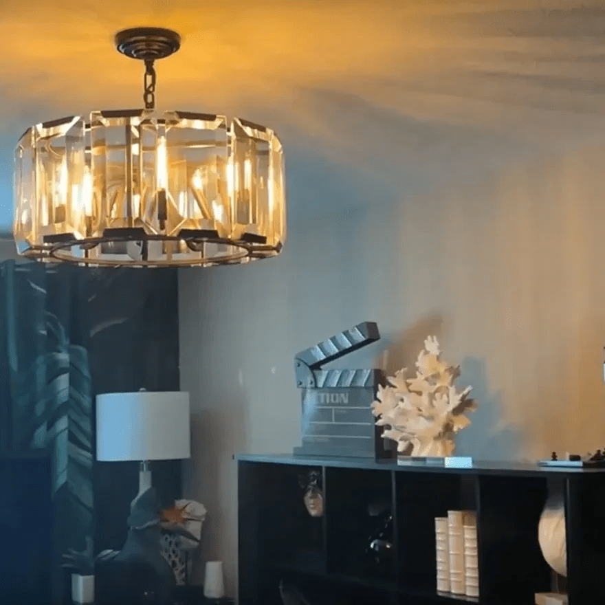 Harlew Crystal Round Chandelier 19''31''43''60'' - GILDLAMPS
