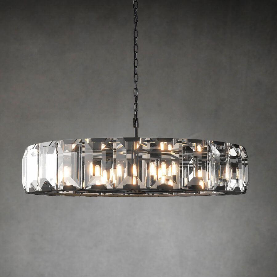 Harlew Crystal Round Chandelier 19''31''43''60'' - GILDLAMPS