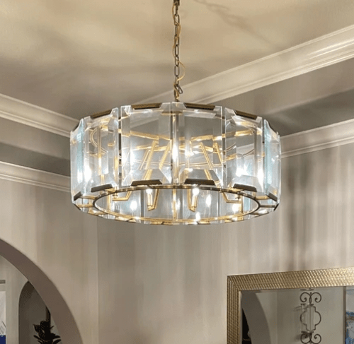 Harlew Crystal Round Chandelier 19''31''43''60'' - GILDLAMPS