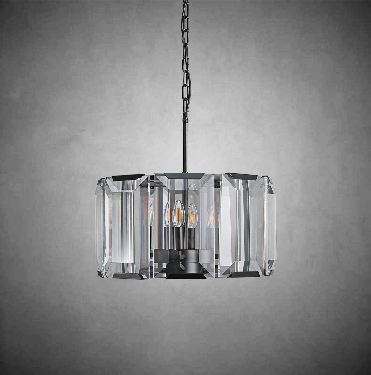 Harlew Crystal Round Chandelier 19''31''43''60'' - GILDLAMPS