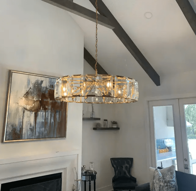Harlew Crystal Round Chandelier 19''31''43''60'' - GILDLAMPS