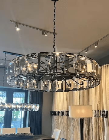 Harlew Crystal Round Chandelier 19''31''43''60'' - GILDLAMPS