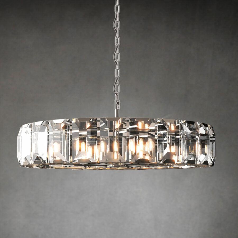Harlew Crystal Round Chandelier 19''31''43''60'' - GILDLAMPS