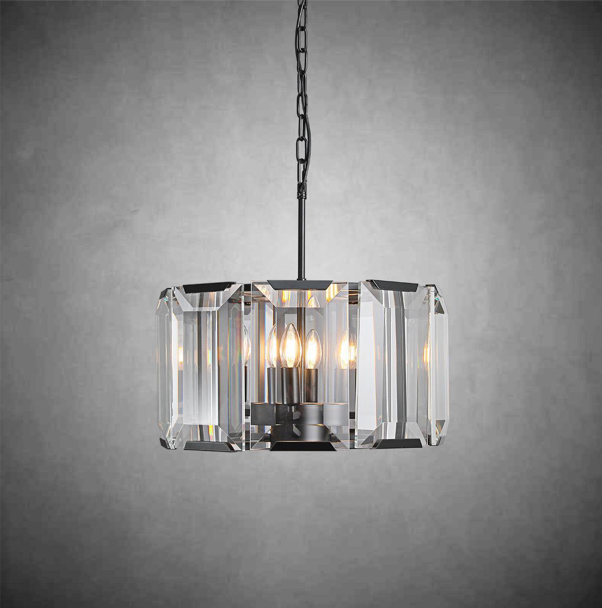Harlew Crystal Round Chandelier 19''31''43''60'' - GILDLAMPS