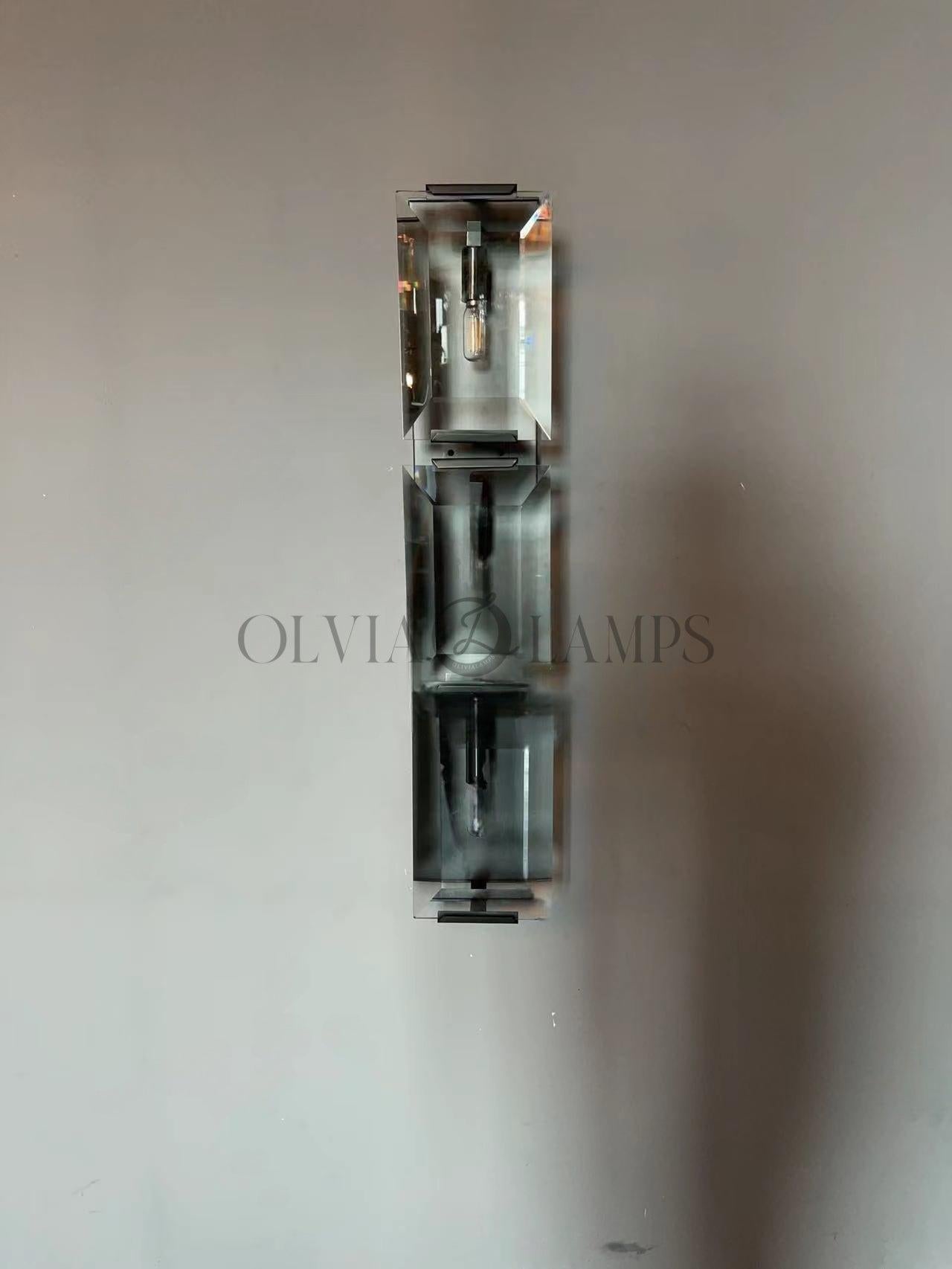 Harlew Crystal Triple Wall Lamp - GILDLAMPS