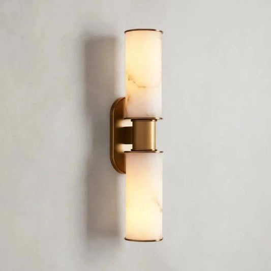 Harlin 2 - Light Wall Sconce in Alabaster - GILDLAMPS