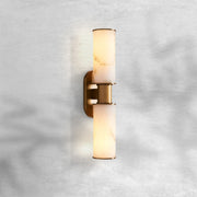 Harlin Alabaster 2-Light Wall Sconce - GILDLAMPS