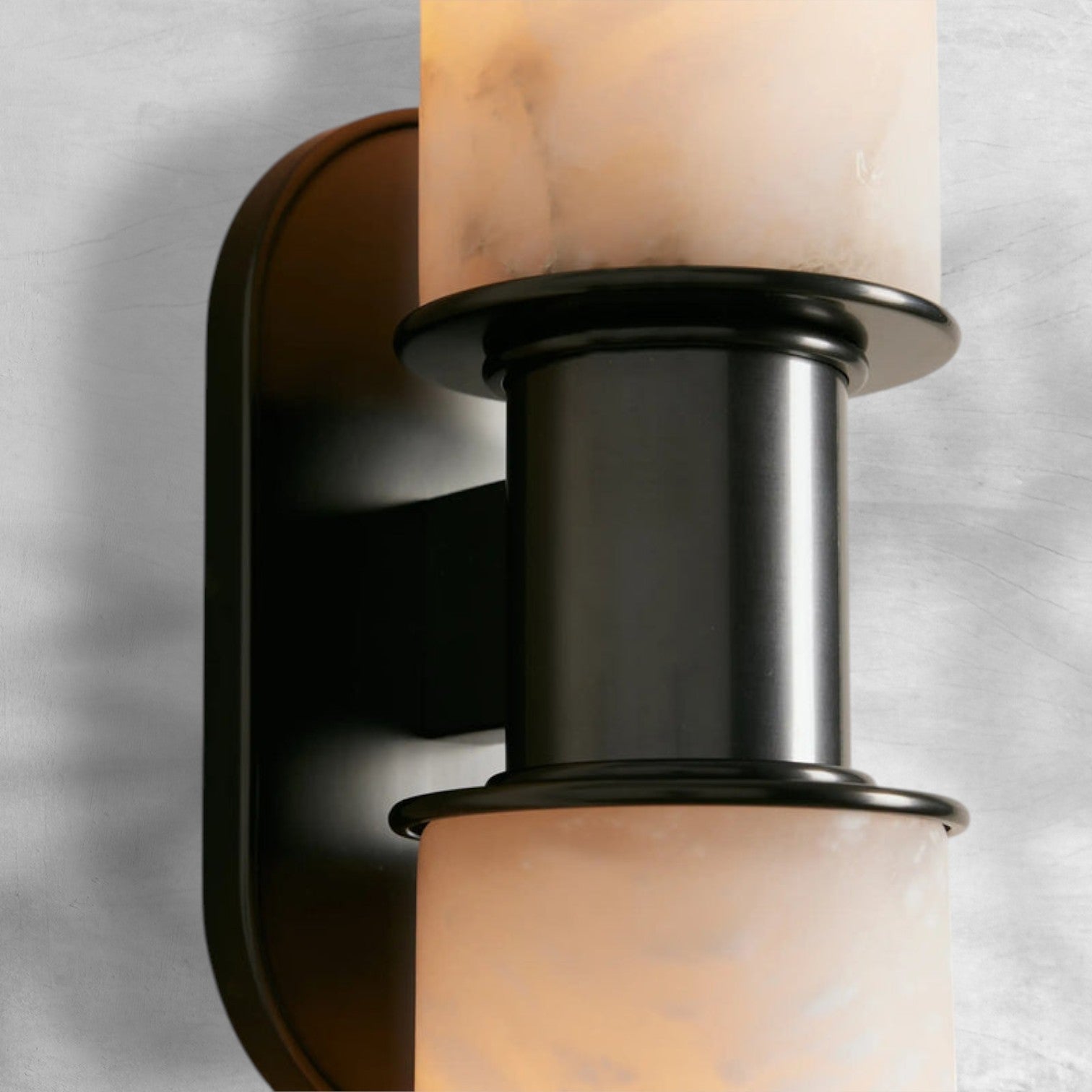 Harlin Alabaster 2-Light Wall Sconce - GILDLAMPS