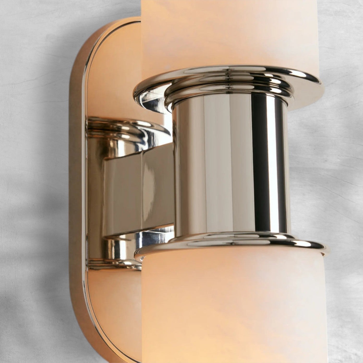 Harlin Alabaster 2-Light Wall Sconce - GILDLAMPS