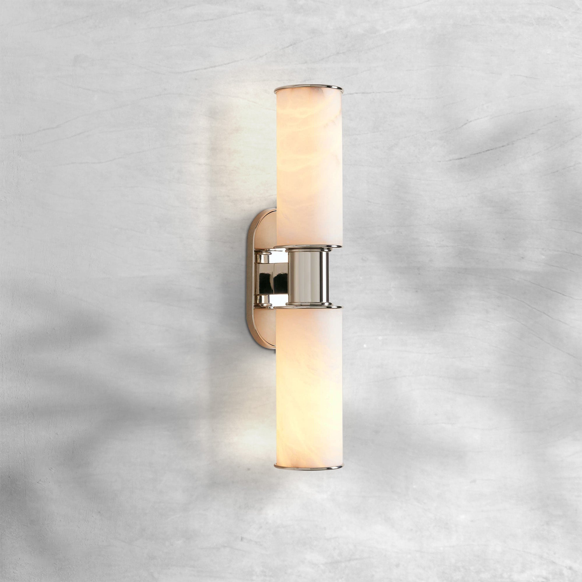 Harlin Alabaster 2-Light Wall Sconce - GILDLAMPS