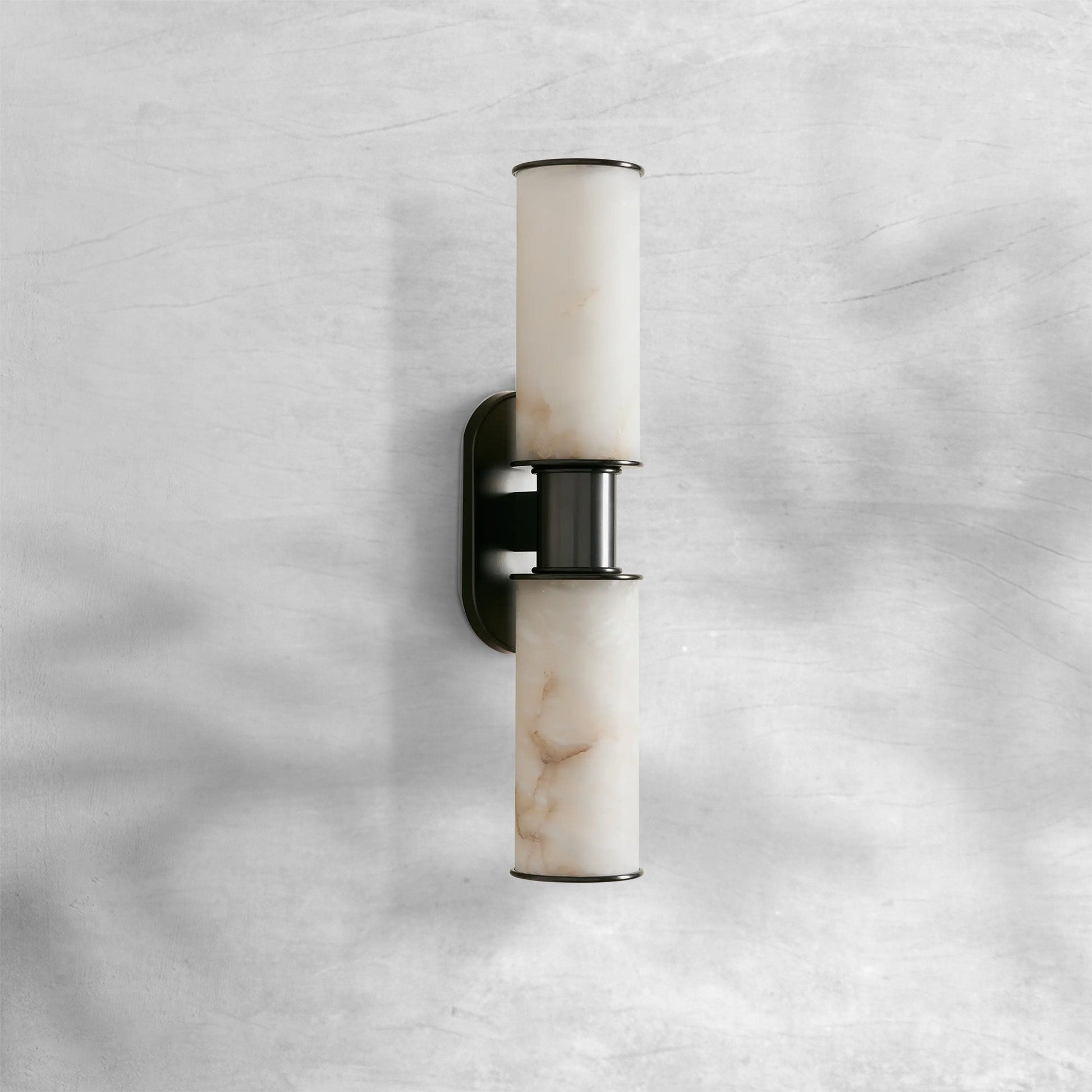Harlin Alabaster 2-Light Wall Sconce - GILDLAMPS