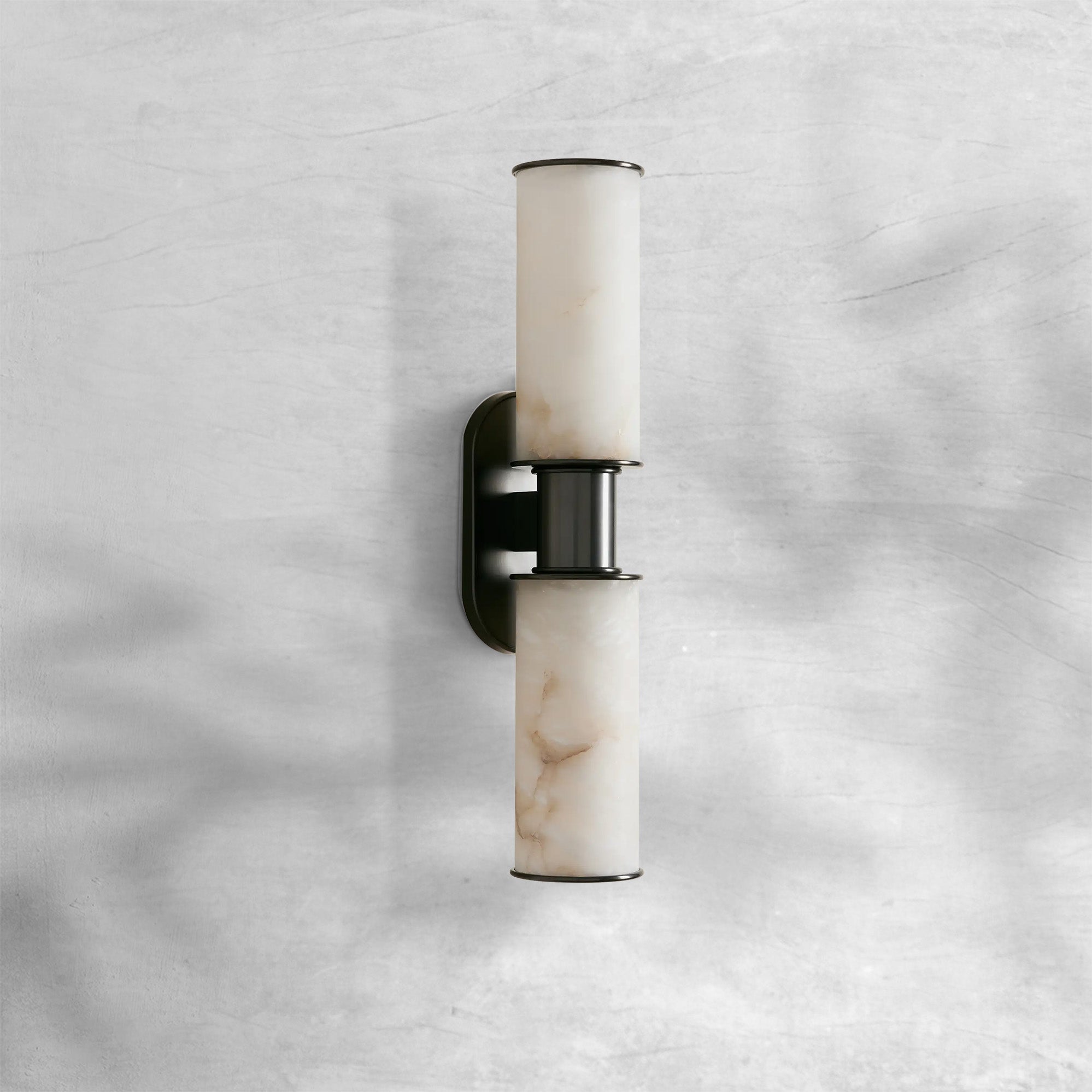 Harlin Alabaster 2-Light Wall Sconce - GILDLAMPS