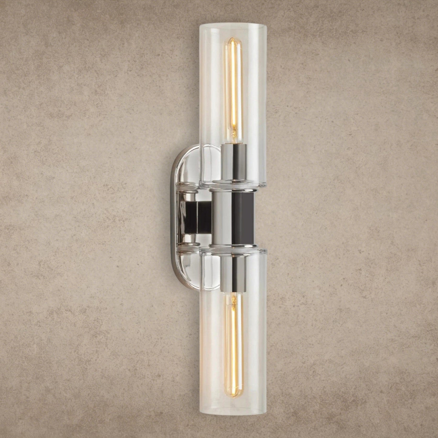 Harlin Double Sconce in Clear