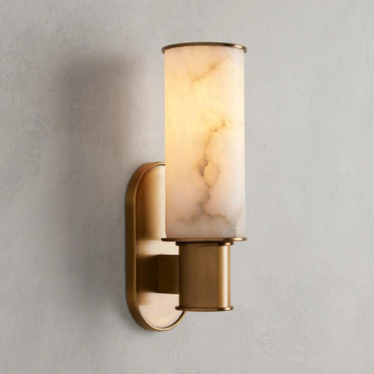 Harlin Wall Sconce in Alabaster - GILDLAMPS