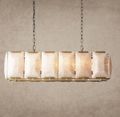 Harlow Calcite Rectangular Chandelier 42 inch, 54 inch, 62 inch, 74 inch