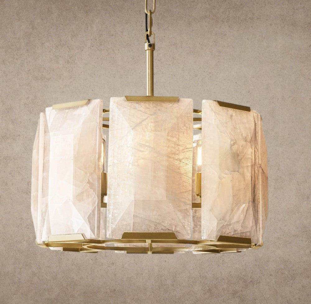 Harlow Calcite Round Chandelier 19 inch, 31 inch, 43 inch, 60 inch