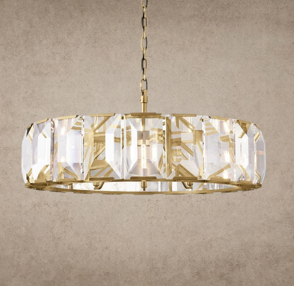 Harlow Crystal Round Chandelier 19 inch, 31 inch, 43 inch, 60 inch