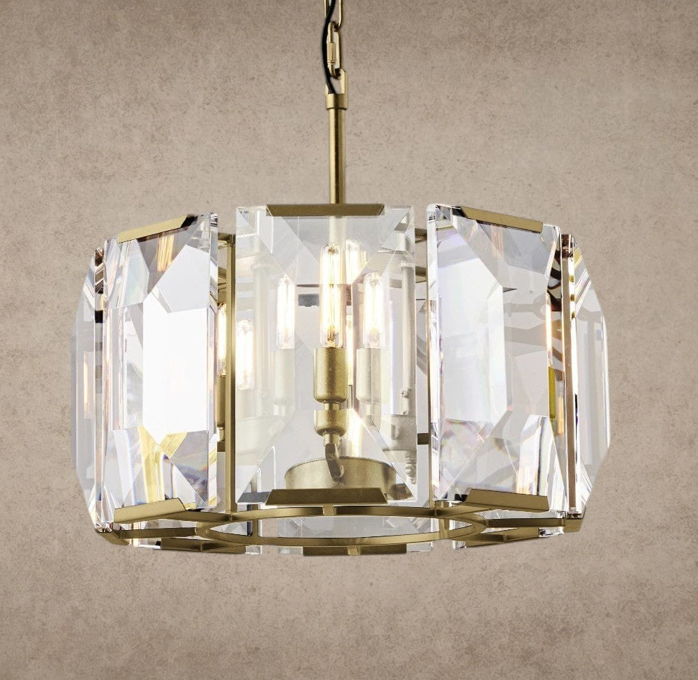 Harlow Crystal Round Chandelier 19 inch, 31 inch, 43 inch, 60 inch