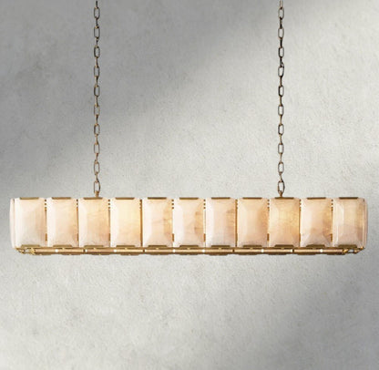 Hartley Calcite Rectangular Chandelier 42", 54", 62", 74" - GILDLAMPS