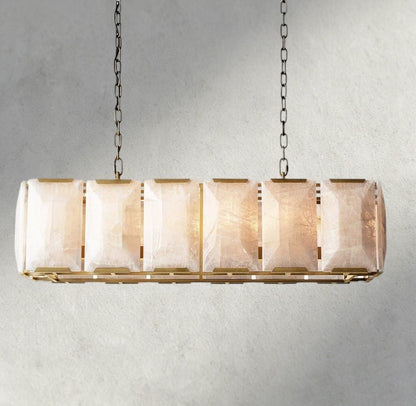 Hartley Calcite Rectangular Chandelier 42", 54", 62", 74" - GILDLAMPS