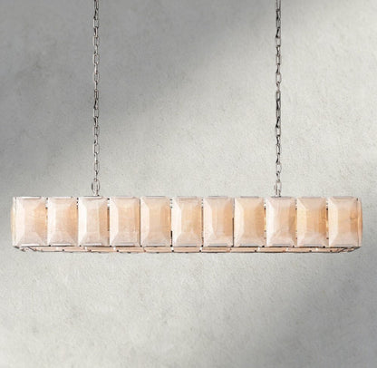 Hartley Calcite Rectangular Chandelier 42", 54", 62", 74" - GILDLAMPS