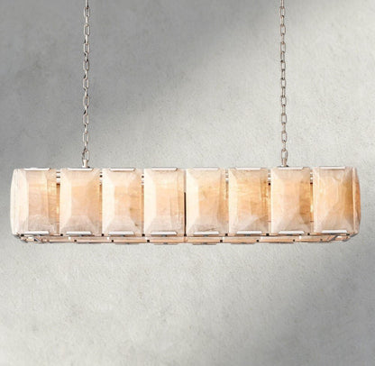 Hartley Calcite Rectangular Chandelier 42", 54", 62", 74" - GILDLAMPS