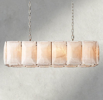 Hartley Calcite Rectangular Chandelier 42", 54", 62", 74" - GILDLAMPS
