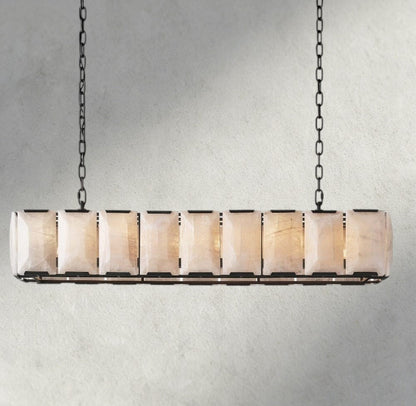 Hartley Calcite Rectangular Chandelier 42", 54", 62", 74" - GILDLAMPS