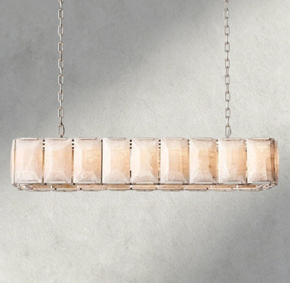 Hartley Calcite Rectangular Chandelier 42", 54", 62", 74" - GILDLAMPS