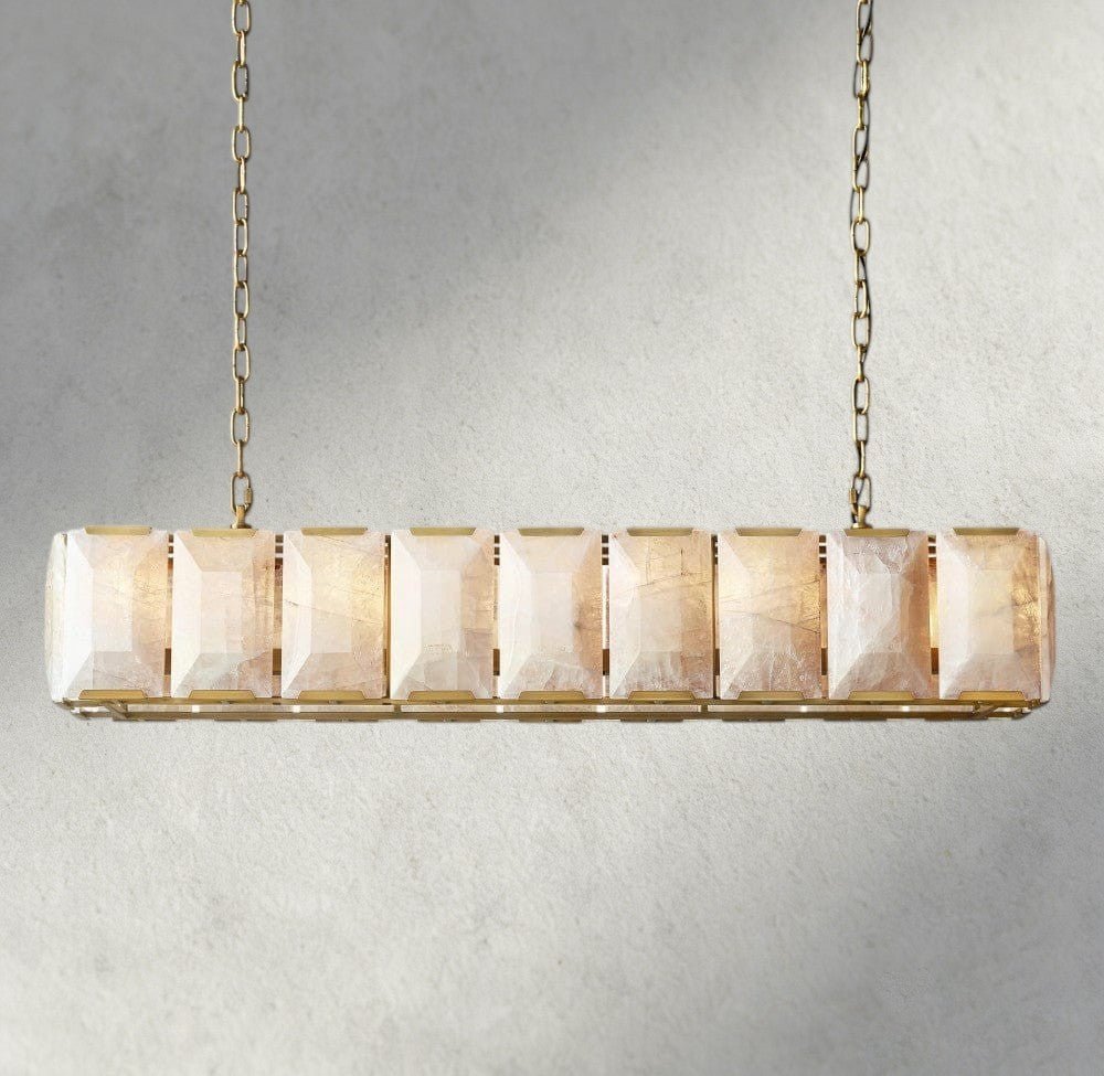 Hartley Calcite Rectangular Chandelier 42", 54", 62", 74" - GILDLAMPS