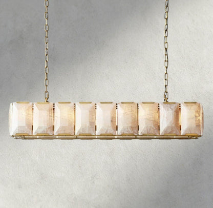 Hartley Calcite Rectangular Chandelier 42", 54", 62", 74" - GILDLAMPS